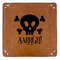 Pirate 9" x 9" Leatherette Snap Up Tray - APPROVAL (FLAT)