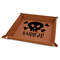 Pirate 9" x 9" Leatherette Snap Up Tray - FOLDED