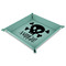 Pirate 9" x 9" Teal Leatherette Snap Up Tray - MAIN