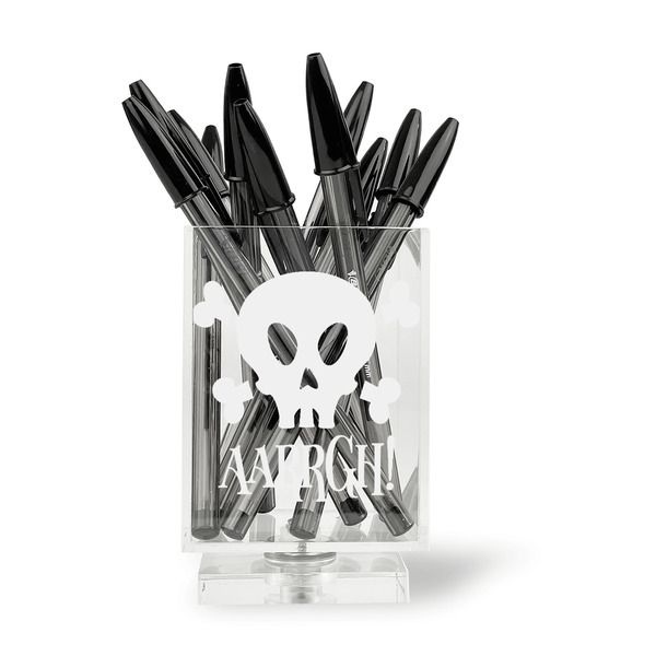Pirate Acrylic Pencil Holder - FRONT