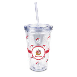 Pirate 16oz Double Wall Acrylic Tumbler with Lid & Straw - Full Print (Personalized)