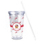 Pirate Acrylic Tumbler - Full Print - Front straw out