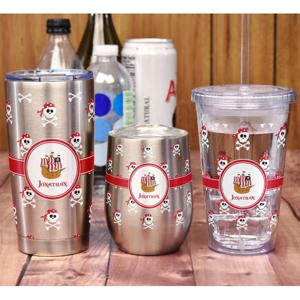 Pirate Acrylic Tumbler - Full Print - In Context