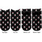 Pirate Adult Ankle Socks - Double Pair - Front and Back - Apvl