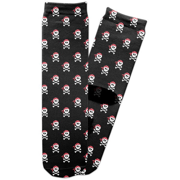 Custom Pirate Adult Crew Socks