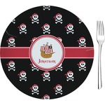 Pirate Glass Appetizer / Dessert Plate 8" (Personalized)