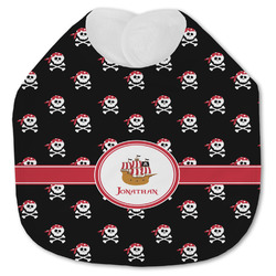 Pirate Jersey Knit Baby Bib w/ Name or Text