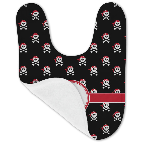 Pirate Baby Bib - AFT folded