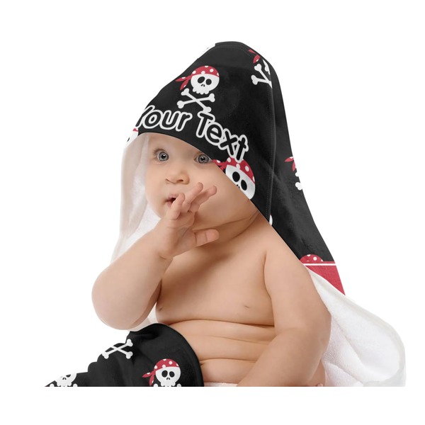 Pirate Baby Hooded Towel on Child