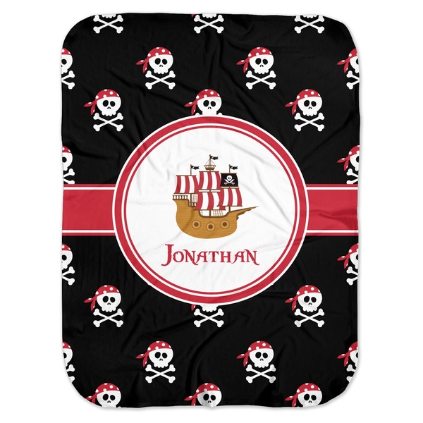 Custom Pirate Baby Swaddling Blanket (Personalized)