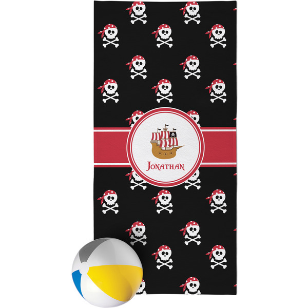 Custom Pirate Beach Towel (Personalized)