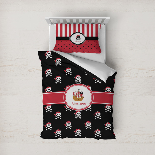 Custom Pirate Duvet Cover Set - Twin (Personalized)
