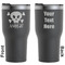 Pirate Black RTIC Tumbler - Front and Back