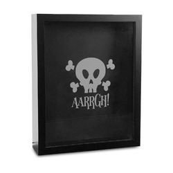 Pirate Bottle Cap Shadow Box - 11in x 14in (Personalized)