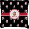 Pirate Burlap Pillow 22"
