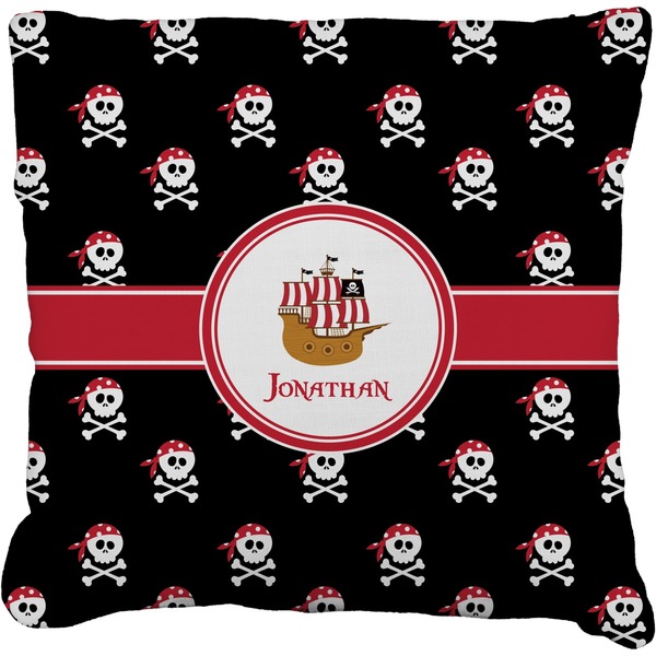 Custom Pirate Faux-Linen Throw Pillow 26" (Personalized)