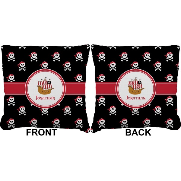 Pirate Burlap Pillow Approval