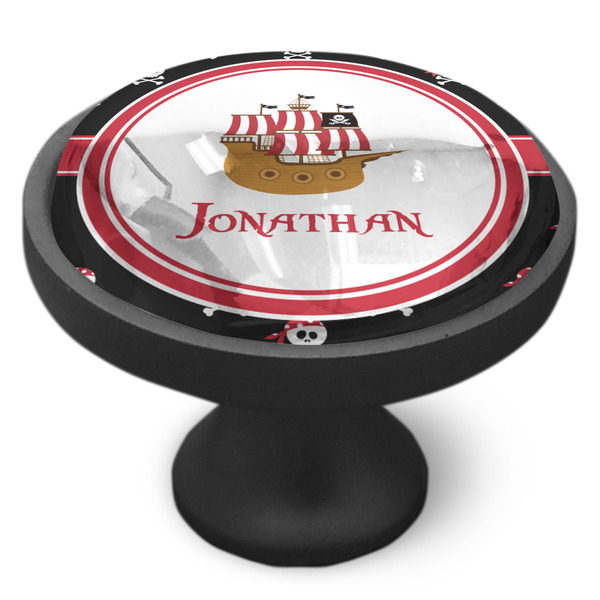 Pirate Cabinet Knob - Black - Side