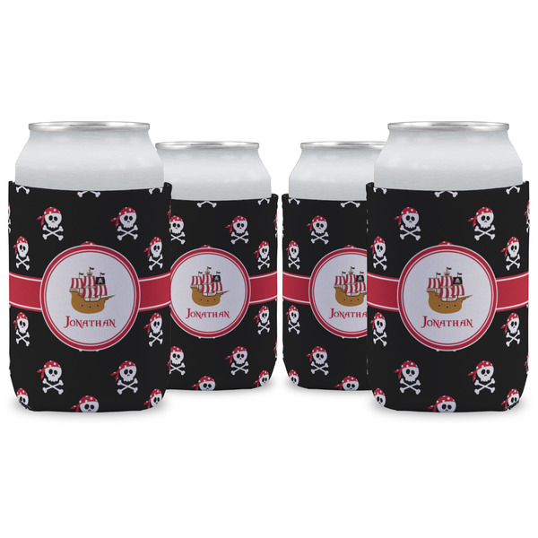 Custom Pirate Can Cooler (12 oz) - Set of 4 w/ Name or Text