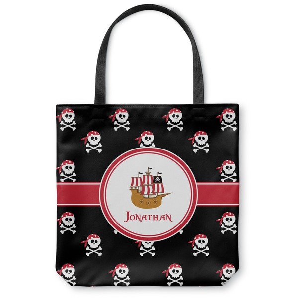 Custom Pirate Canvas Tote Bag - Small - 13"x13" (Personalized)