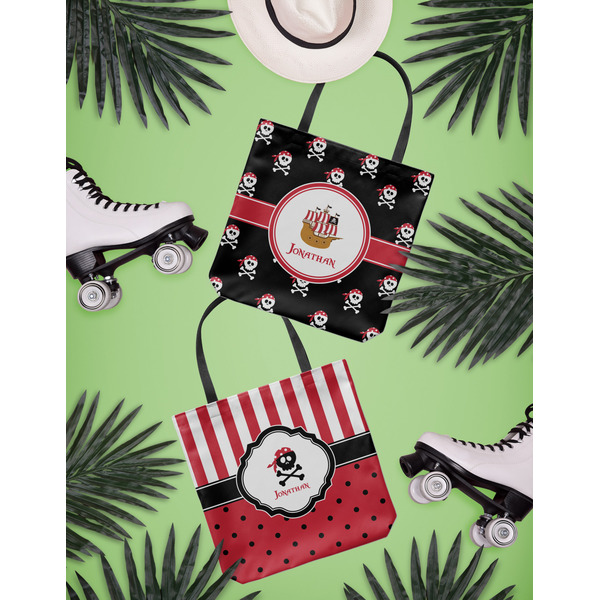 Pirate Canvas Tote Lifestyle Front and Back