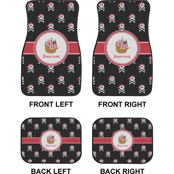 Pirate Car Floor Mats Set (2F + 2B)