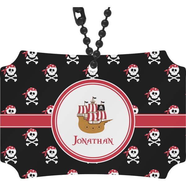 Custom Pirate Rear View Mirror Ornament (Personalized)