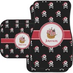 Pirate Car Floor Mats Set - 2 Front & 2 Back (Personalized)