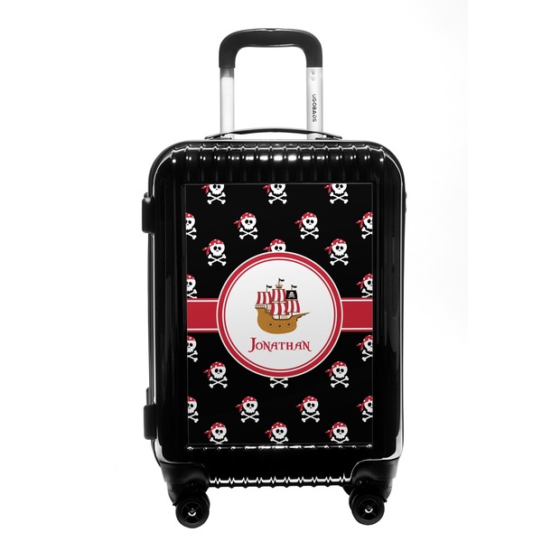 Custom Pirate Carry On Hard Shell Suitcase (Personalized)