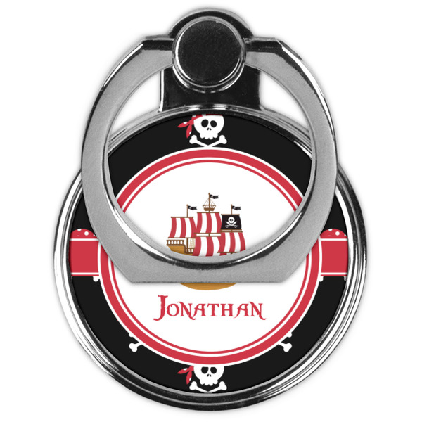 Pirate Cell Phone Ring Stand & Holder - Front (Collapsed)