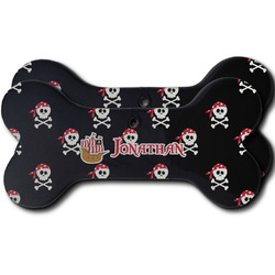 Pirate Ceramic Dog Ornament - Front & Back w/ Name or Text