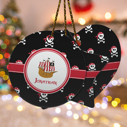 Pirate Ceramic Ornament w/ Name or Text