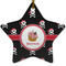 Pirate Star Ceramic Ornament w/ Name or Text