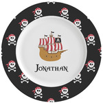 Pirate Ceramic Dinner Plates (Set of 4) (Personalized)
