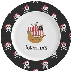 Pirate Ceramic Dinner Plates (Set of 4) (Personalized)