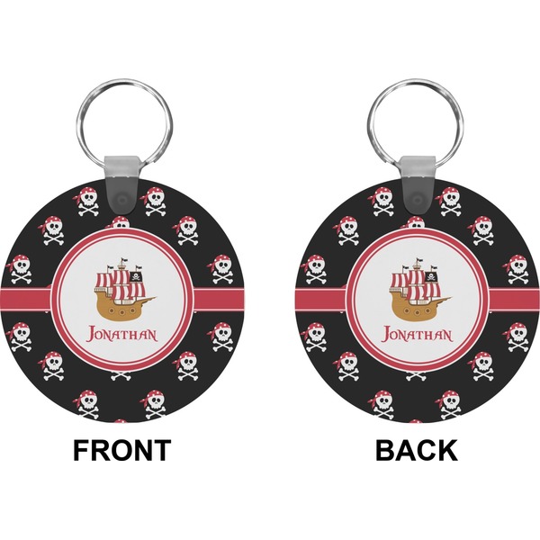 Pirate Circle Keychain (Front + Back)