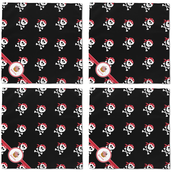 Pirate Cloth Napkins - Personalized Dinner (APPROVAL) Set of 4