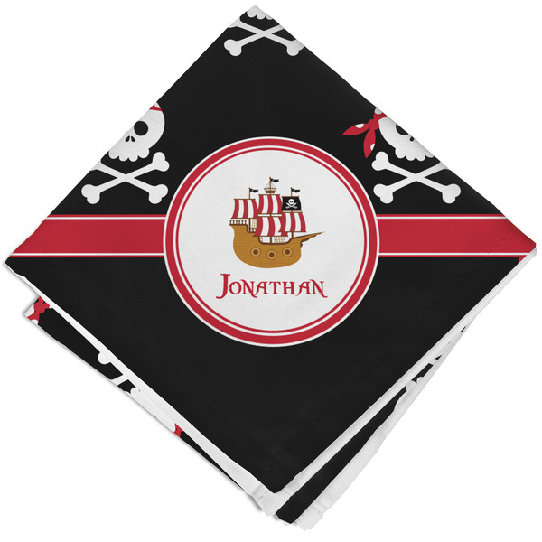 Custom Pirate Cloth Cocktail Napkin - Single w/ Name or Text