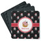Pirate Square Rubber Backed Coasters - Set of 4 (Personalized)