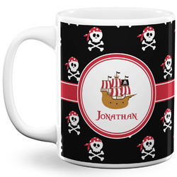 Pirate 11 Oz Coffee Mug - White (Personalized)
