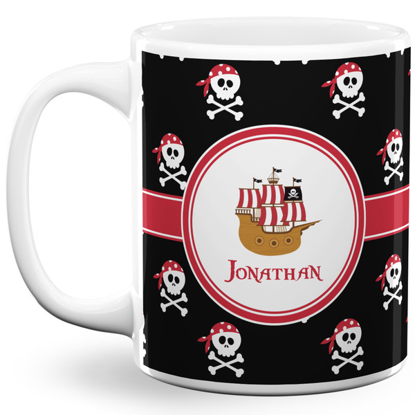 Custom Pirate 11 Oz Coffee Mug - White (Personalized)