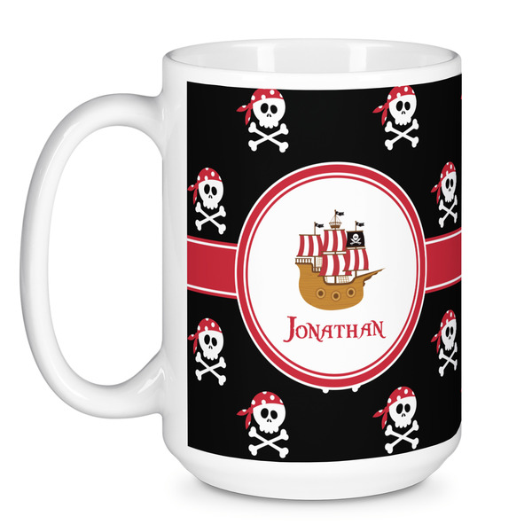 Pirate Coffee Mug - 15 oz - White