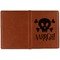 Pirate Cognac Leather Passport Holder Outside Single Sided - Apvl