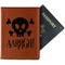 Pirate Cognac Leather Passport Holder With Passport - Main