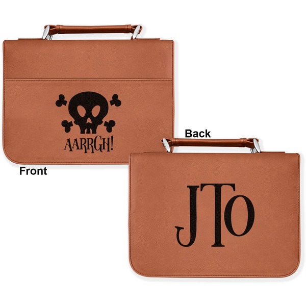 Pirate Cognac Leatherette Bible Covers - Large Double Sided Apvl