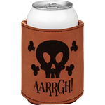 Pirate Leatherette Can Sleeve - Single Sided (Personalized)