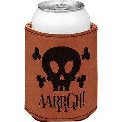 Pirate Leatherette Can Sleeve - Double Sided (Personalized)