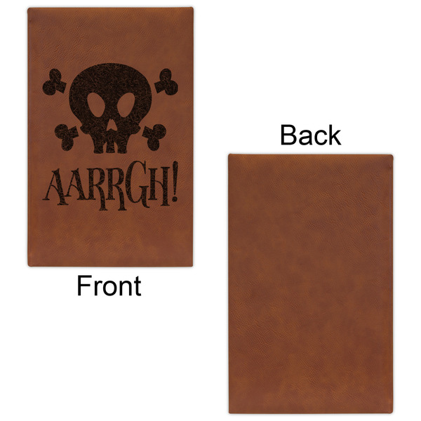 Pirate Cognac Leatherette Journal - Single Sided - Apvl