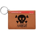 Pirate Leatherette Keychain ID Holder (Personalized)