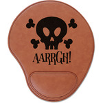 Pirate Leatherette Mouse Pad with Wrist Support (Personalized)